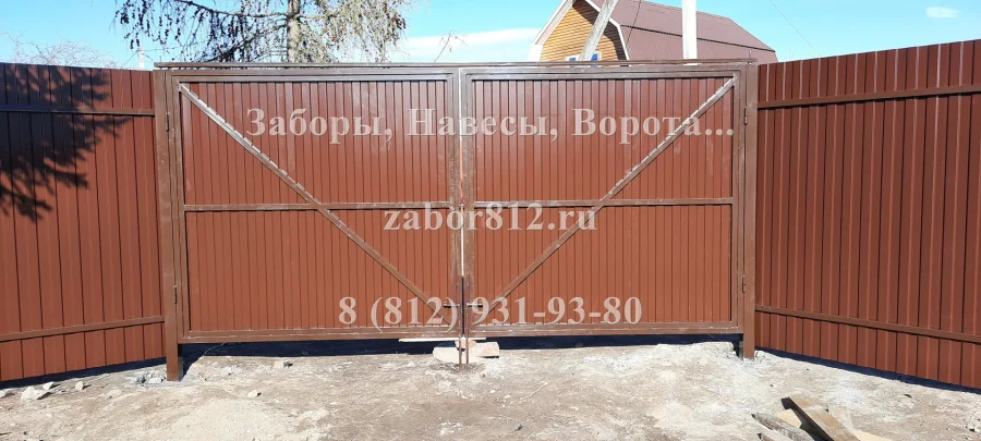 Забор из профнастила (СНТ Славяночка)