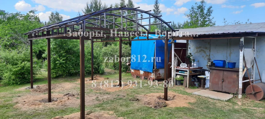 Навес арочный. Тосно.