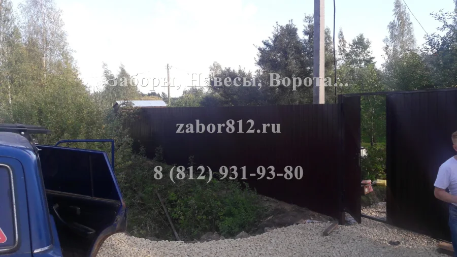 п. Новый свет (Ворота с калиткой)
