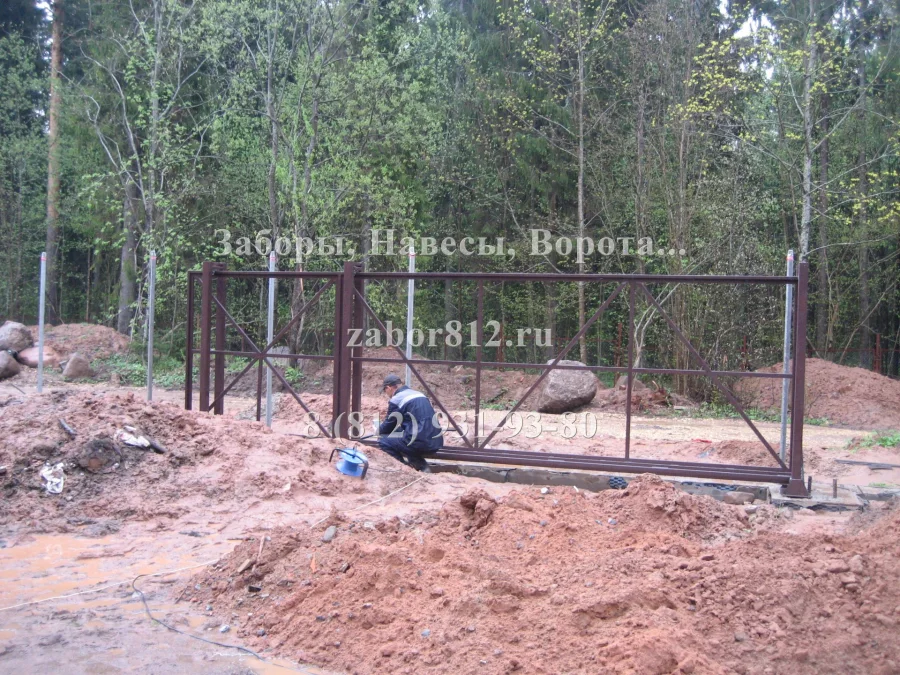 п. Сиверский (Ворота откатные)