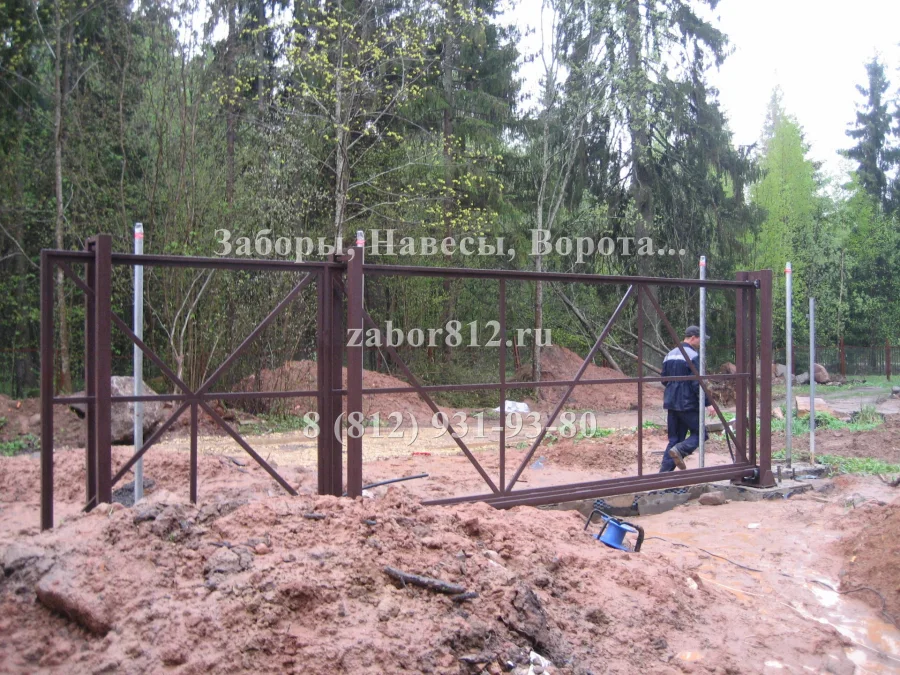 п. Сиверский (Ворота откатные)